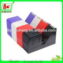 Distribuidor de fitas de papelaria adesivo, dispensador de fita adesiva de novidade colorida HS811
